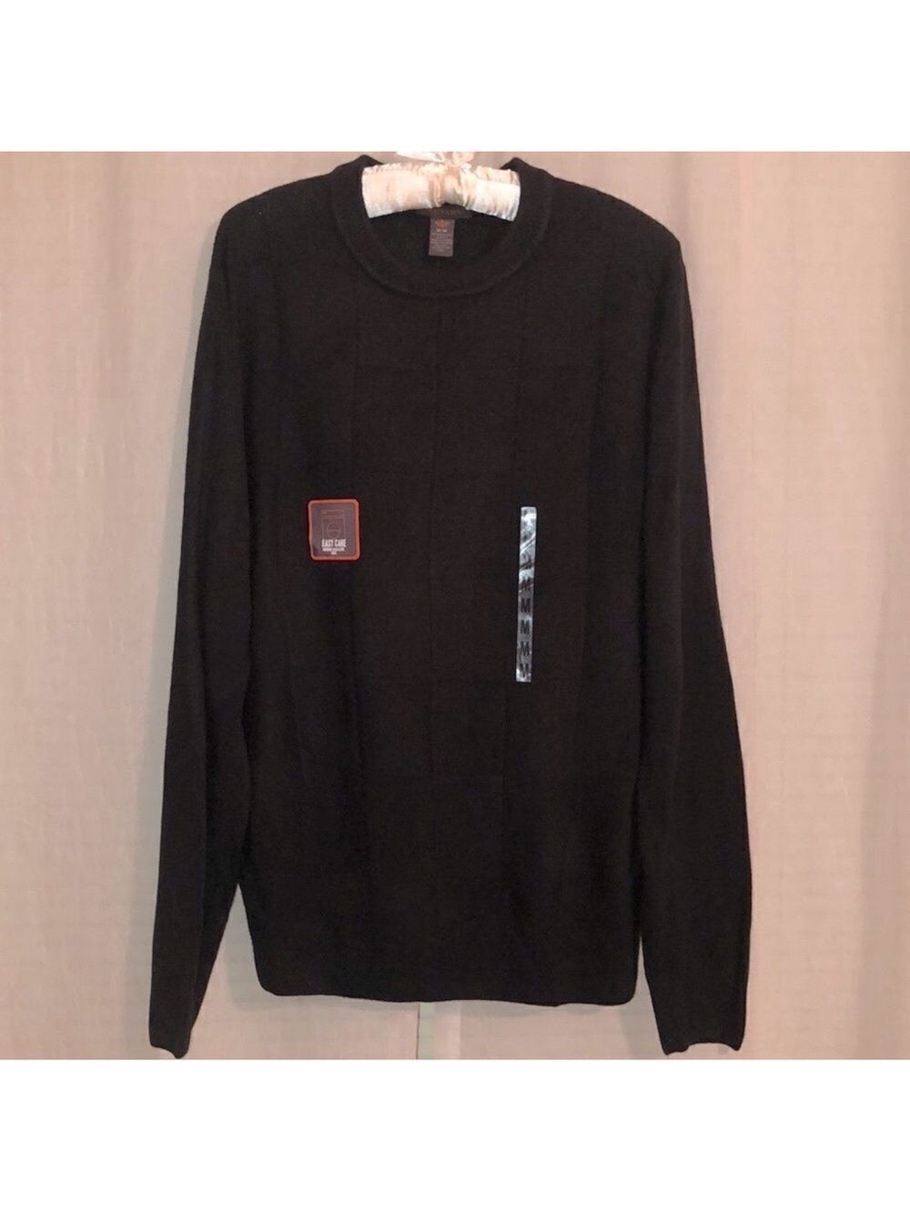 Dockers M Extra Soft Fine Gauge Knit Black Crewneck Sweater